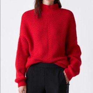 EXPRESS Mock Turtleneck Sweater Batwing Sleeves Size Small